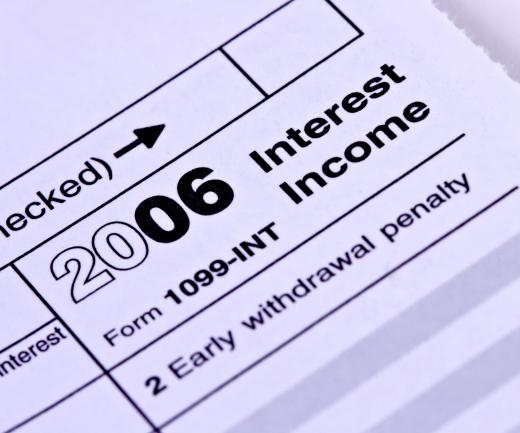 Tax documents, such as a Form 1099-INT, should be kept with that year's tax return.