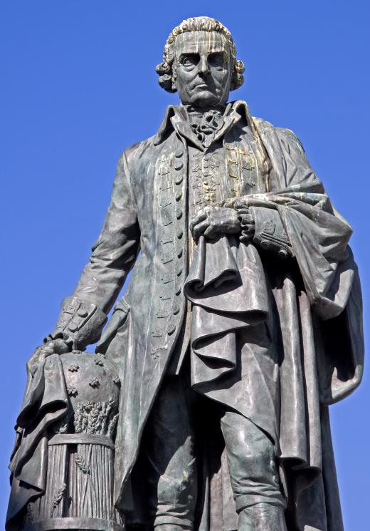 A monument honoring the "father of capitalism" - Adam Smith - has been erected in Edinburgh, Scotland.