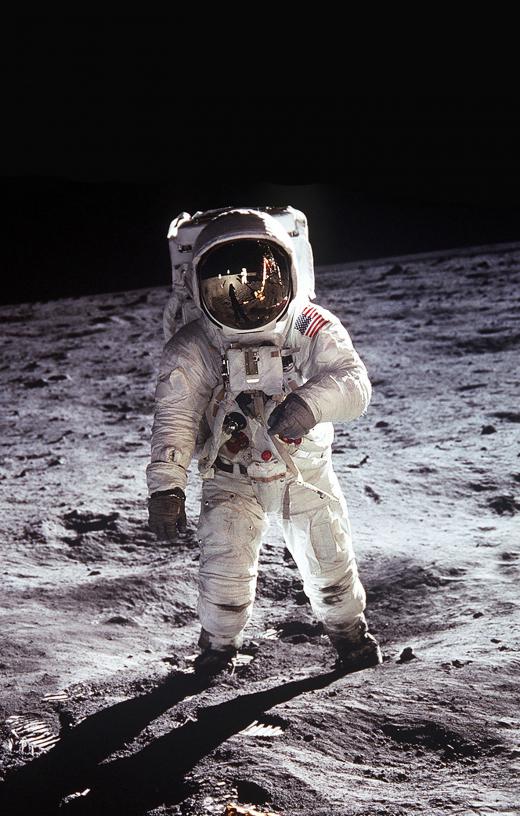 Telecommunication technology allowed astronauts on the Moon to communicate with Earth.