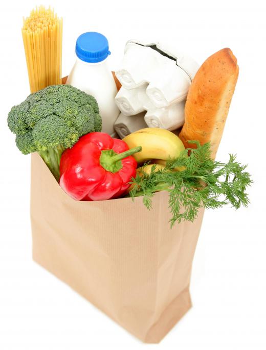 Groceries are an example of consumer goods.