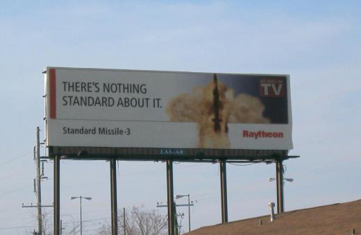 Commercial advertising can come in the form of billboards.