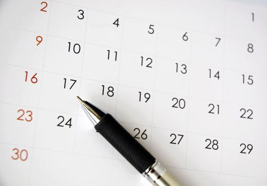 Keeping an updated calendar is a helpful part of time management.