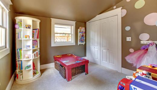 The furniture in a child’s bedroom must be scaled to fit the child.