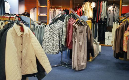 Clothing is just one item for sale at a department store.