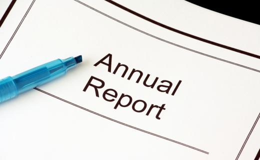 A year-end income statement is prepared once a year, and can be included in a company's annual report to investors.