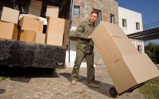 Some couriers specialize in transporting large parcels.
