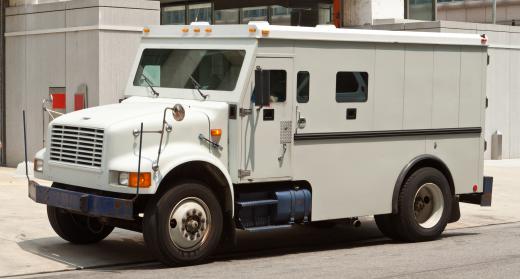 Cash-in-transit may refer to funds delivered to a customer by armored car.