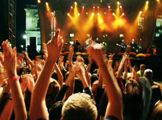 Ticketing agencies often charge booking fees for concert tickets.