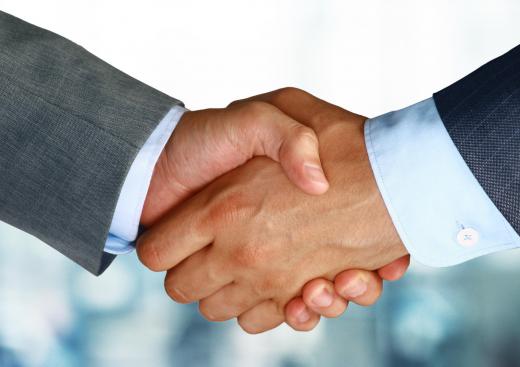 Historically, a gentleman's agreement was sealed with a handshake, hence the term "agree to shake on it".