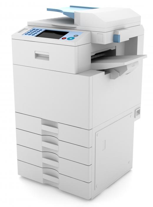 The front office may serve as the home for office machinery, such as fax machines and copiers.