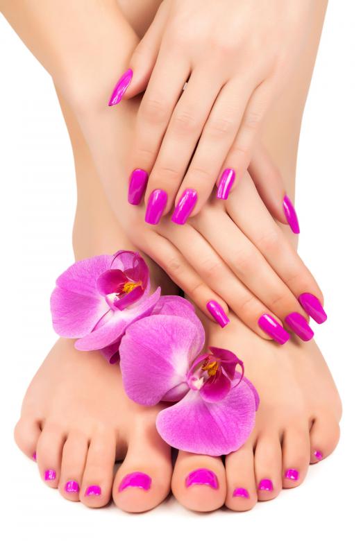 Most spas offer manicures and pedicures in their list of services.