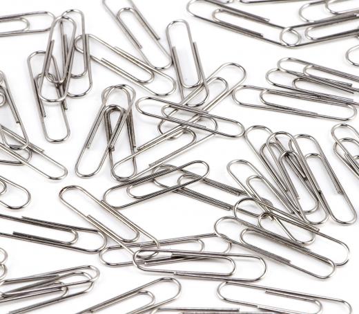 An office administrator is responsible for managing use of office supplies, such as paper clips.