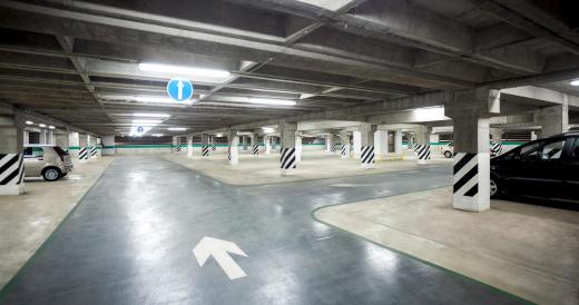 Parking garages offer convenience parking for customers.