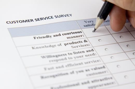 A survey is one source of customer data.