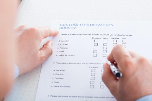 Businesses collect feedback through surveys, which are used to identify how customers feel about a product or service.