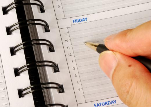 Secretarial services can help a busy professional keep an organized schedule.