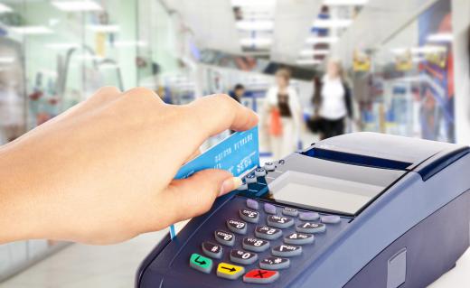 Debit cards are a method of payment accepted at many businesses.