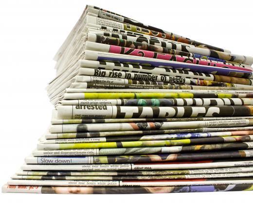Newspapers are part of the media industry.
