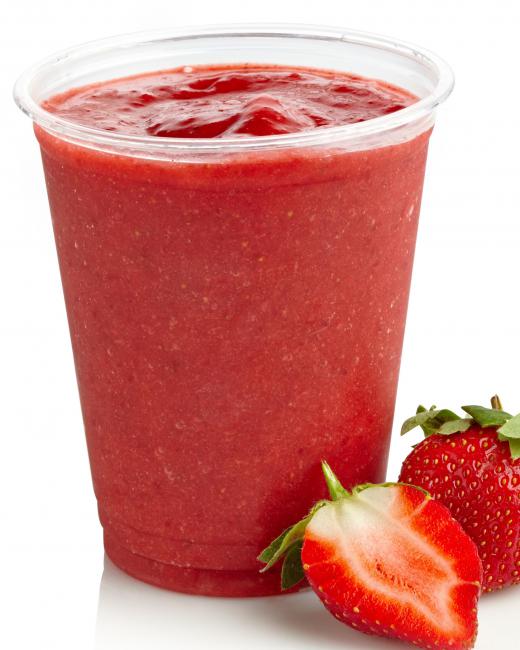 Smoothies may be sold in a food court.