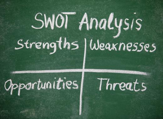 A SWOT analysis is a tool that is used to determine strengths, weaknesses, opportunities, and threats for business or individuals.