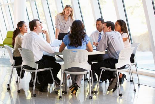 Verbal business communication may occur during meetings.
