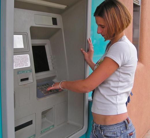 ATM processing is associated with withdrawing money, but the machine can perform other duties for customers.